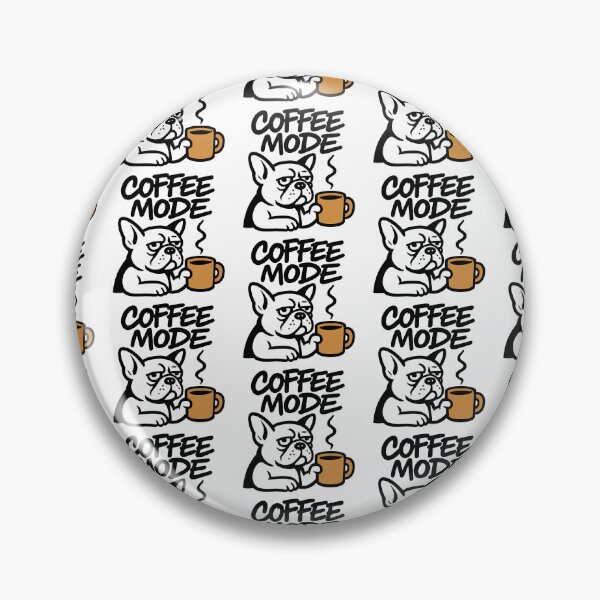 Item preview, Coffee Mode Dog Logo Design designed and sold by OwnYourMood.