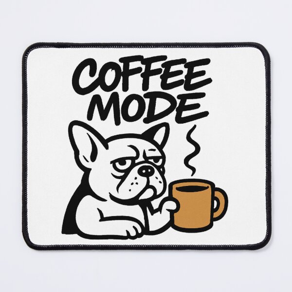 Item preview, Coffee Mode Dog Logo Design designed and sold by OwnYourMood.