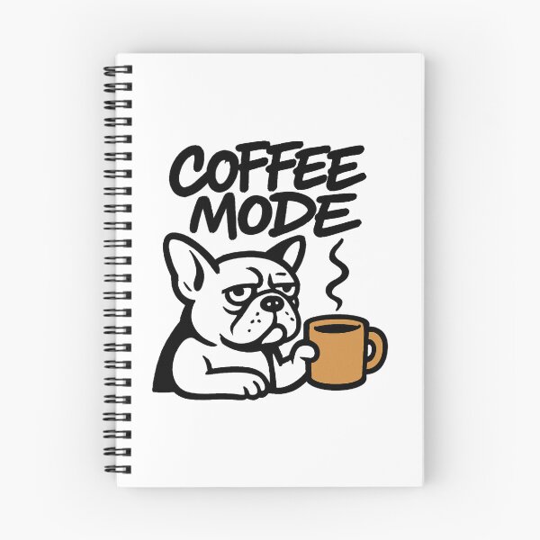 Item preview, Coffee Mode Dog Logo Design designed and sold by OwnYourMood.