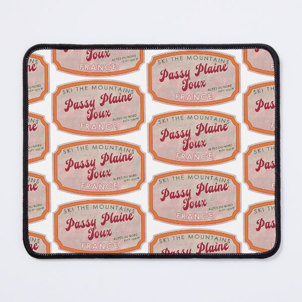 Item preview, Passy Plaine-Joux, France, Alpes du Nord, Ski, textured skiing badge designed and sold by Wanderful-roads.