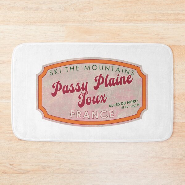 Item preview, Passy Plaine-Joux, France, Alpes du Nord, Ski, textured skiing badge designed and sold by Wanderful-roads.