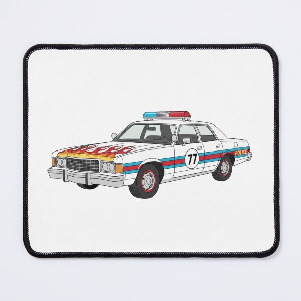 Item preview, Fiery Flame Police Car #77 Cartoon Hot Rod Cruiser designed and sold by octozap.