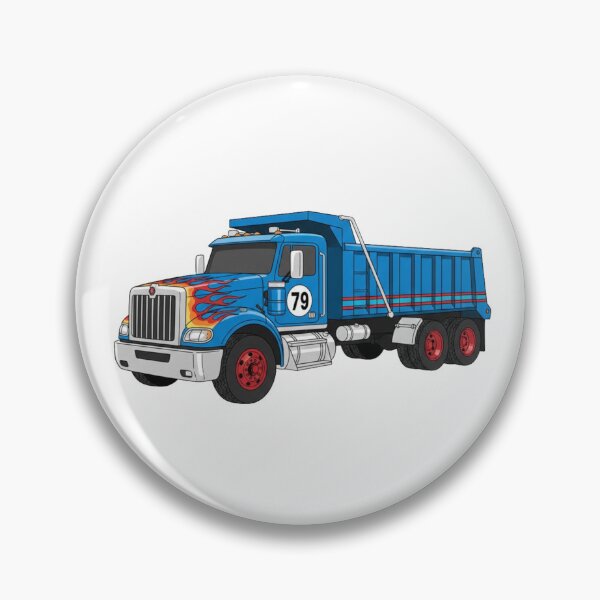 Item preview, Fiery Flame Dump Truck #79 Cartoon Hot Rod Unloading designed and sold by octozap.