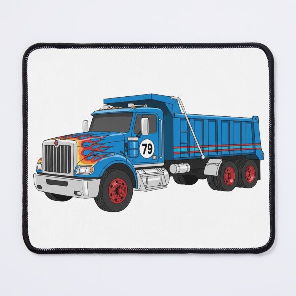 Item preview, Fiery Flame Dump Truck #79 Cartoon Hot Rod Unloading designed and sold by octozap.