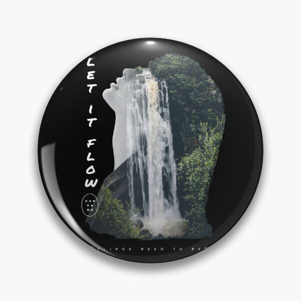 Item preview, Let It Flow Waterfall Double Exposure Art designed and sold by Nobody Shadow Art.