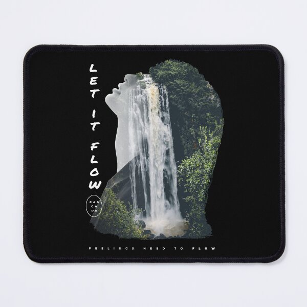 Item preview, Let It Flow Waterfall Double Exposure Art designed and sold by Nobody Shadow Art.