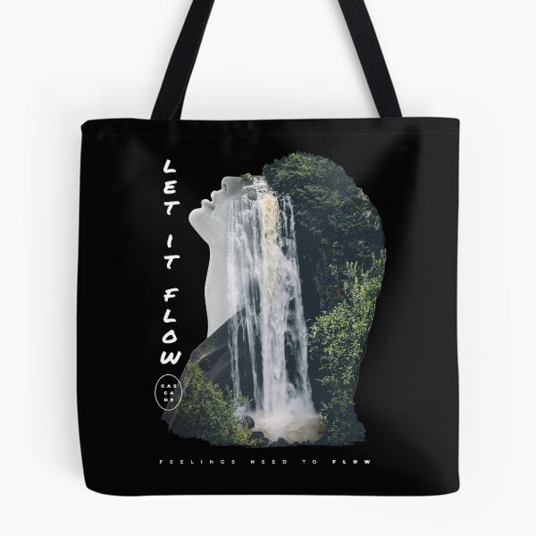 Item preview, Let It Flow Waterfall Double Exposure Art designed and sold by Nobody Shadow Art.