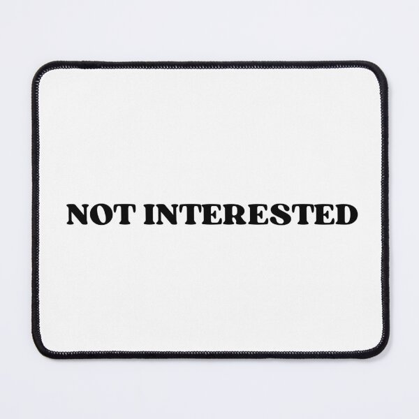 Item preview, Not Interested | Retro Bold Minimalist Typography designed and sold by PureTypeStudio.