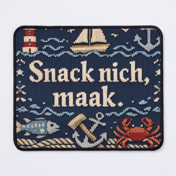 Item preview, Snack nich maak Northern Germany Maritime knitting pattern design designed and sold by Mauswohn.