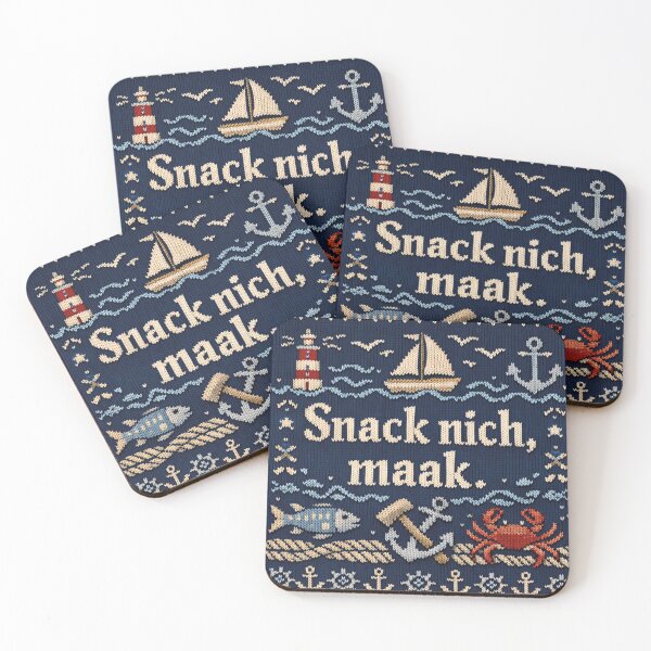 Item preview, Snack nich maak Northern Germany Maritime knitting pattern design designed and sold by Mauswohn.