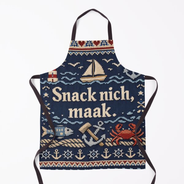 Item preview, Snack nich maak Northern Germany Maritime knitting pattern design designed and sold by Mauswohn.