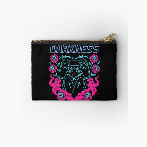 Item preview, Gothic Gamer “Loading Darkness” Tee – Neon Skull Gaming Shirt designed and sold by printedartgoods.