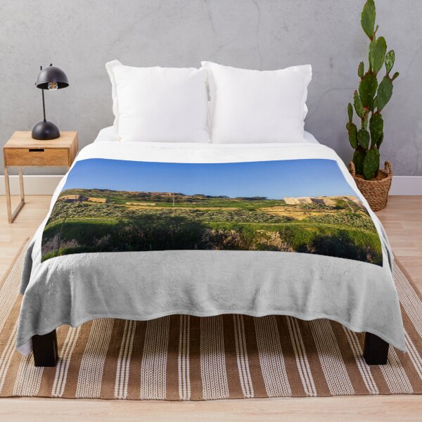 Item preview, Sunny Rural Village Landscape With Stone Buildings And Terraced Fields designed and sold by Nmallia.