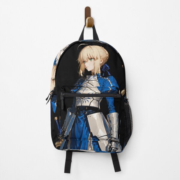 Item preview, Elegant Blue Knight – Anime Saber Warrior Portrait designed and sold by Dyan4.