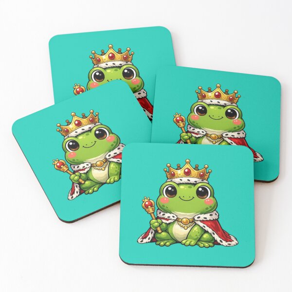 Item preview, King frog with golden scepter designed and sold by FroggyOnly.