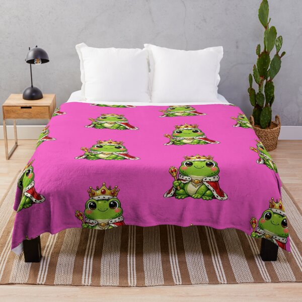 Item preview, King frog with golden scepter designed and sold by FroggyOnly.