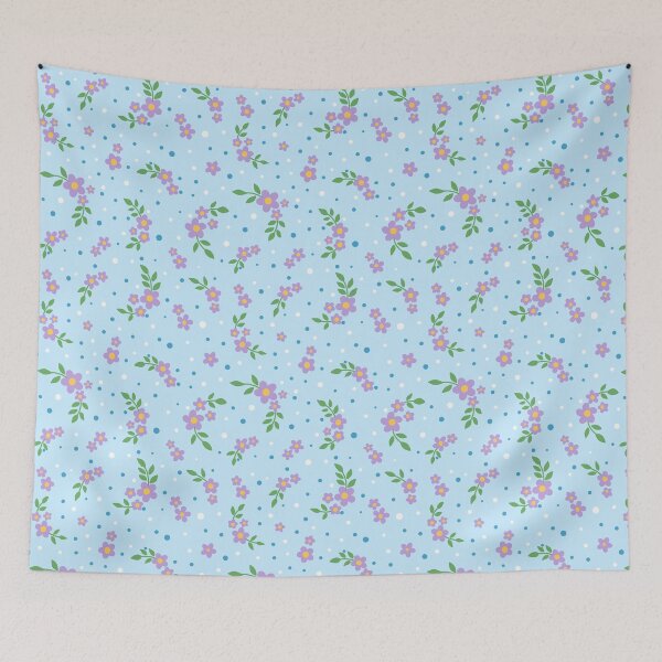 Item preview, Pastel Floral & Polka Dot Seamless Pattern designed and sold by SmallDart Creations.