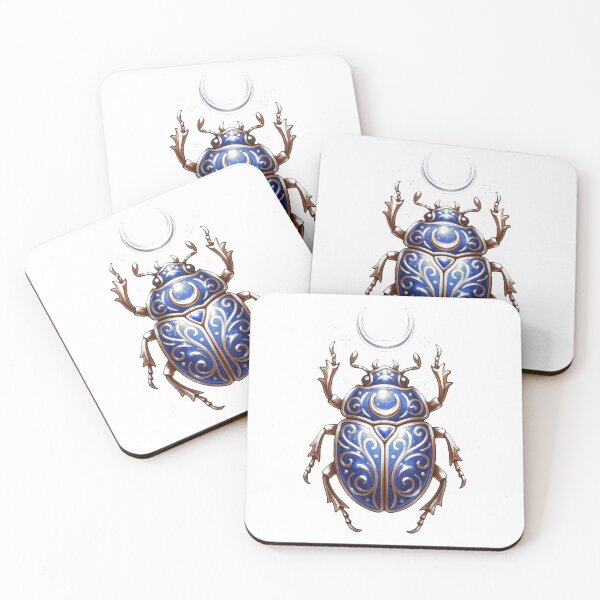 Item preview, Sacred Scarab Crescent Icon designed and sold by IllumeInk.