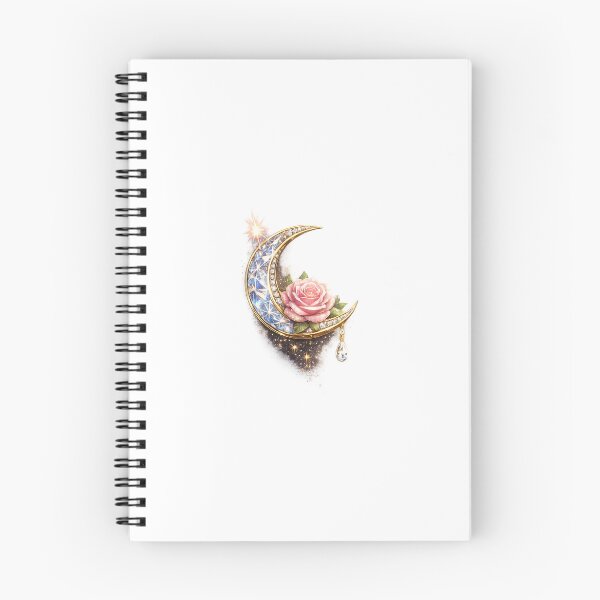 Item preview, Rose Crescent Moon Diamond Glow – Romantic Celestial Luxury Aesthetic Design designed and sold by ssoundofsilence.