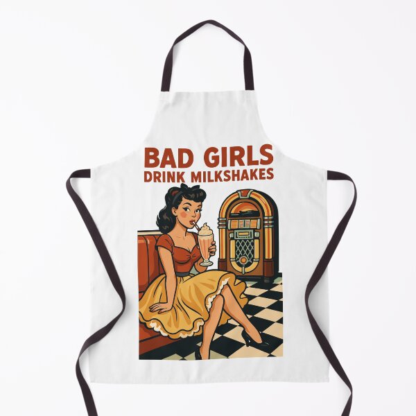 Item preview, 50s Pin-Up: Bad Girls Drink Milkshakes Rockabilly designed and sold by Pineapple-Tree.