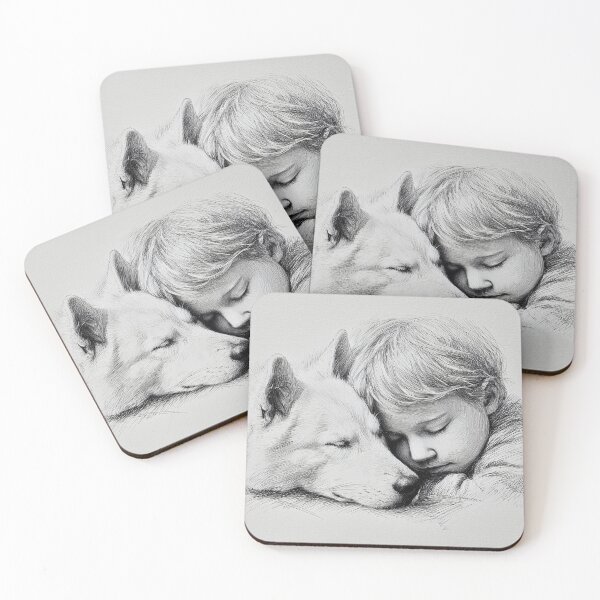 Item preview, Child and Dog Sleeping Peacefully designed and sold by lautir.