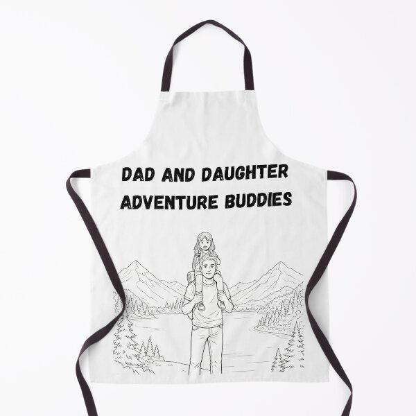 Item preview, Dad and Daughter Adventure Buddies - Family Nature Illustration designed and sold by Mastalina99.