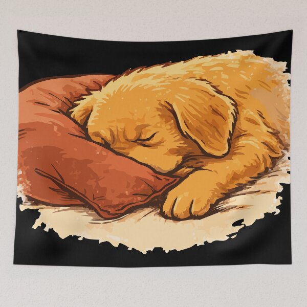 Item preview, Golden Retriver Faceplant – Tired Fluffy Dog Mood designed and sold by OneMoments.