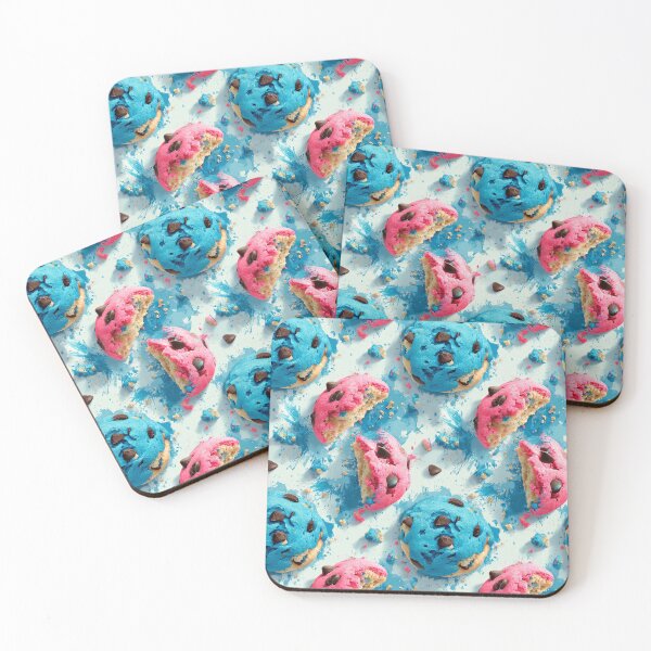 Item preview, Pink and Blue Splash Cookies designed and sold by laura-in-rome.