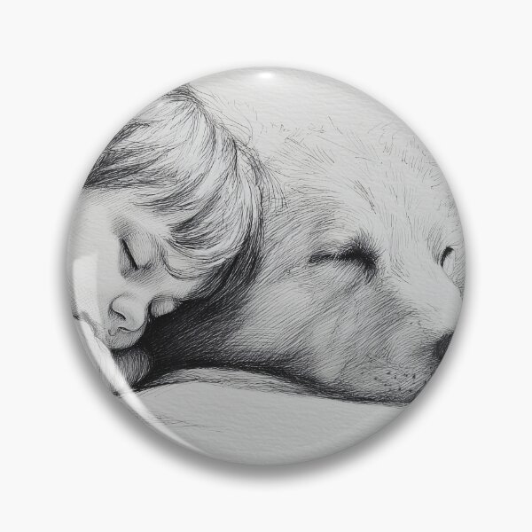 Item preview, Child and Dog Sleeping Peacefully designed and sold by lautir.