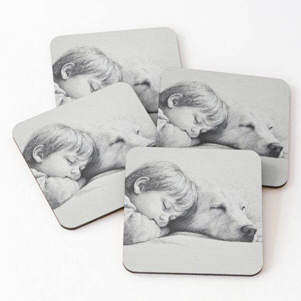 Item preview, Child and Dog Sleeping Peacefully designed and sold by lautir.