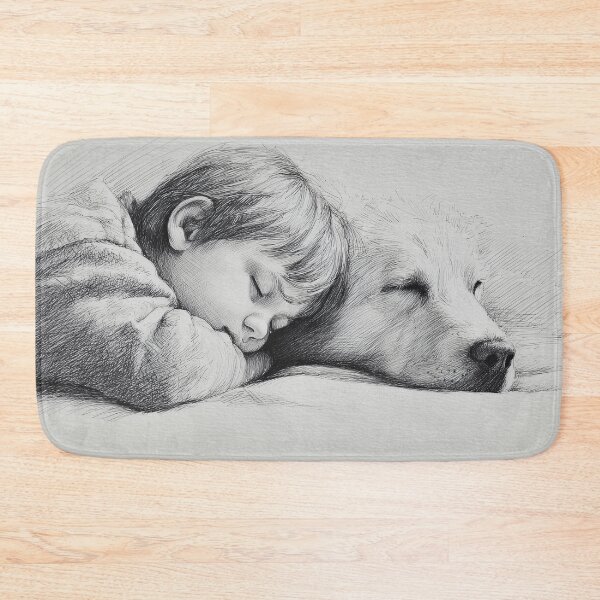 Item preview, Child and Dog Sleeping Peacefully designed and sold by lautir.