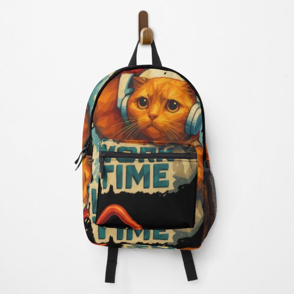 Item preview, Work Time Cat – Low Poly Commuter Cat Art designed and sold by kraftwerk-lab.