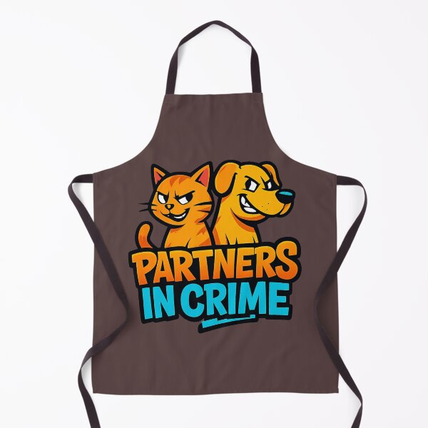 Item preview, Partners in Crime Cat & Dog Logo designed and sold by OwnYourMood.