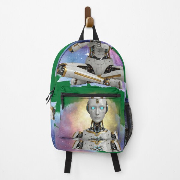 Item preview, Galactic Meditation Robot – Futuristic Spiritual Art designed and sold by ChenEngEng.