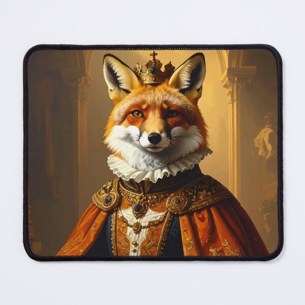 Item preview, Royal Fox King Renaissance Portrait Painting designed and sold by Rutvain.