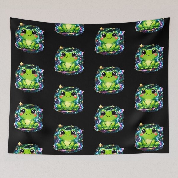 Item preview, Futuristic neon frog designed and sold by FroggyOnly.