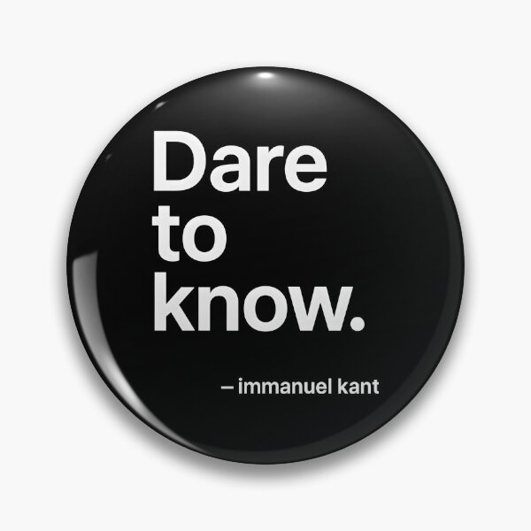Item preview, Dare to Know – Kant Minimal Philosophy (White Font) designed and sold by TshirtsLabs.