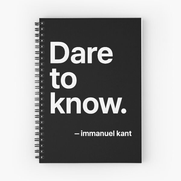 Item preview, Dare to Know – Kant Minimal Philosophy (White Font) designed and sold by TshirtsLabs.