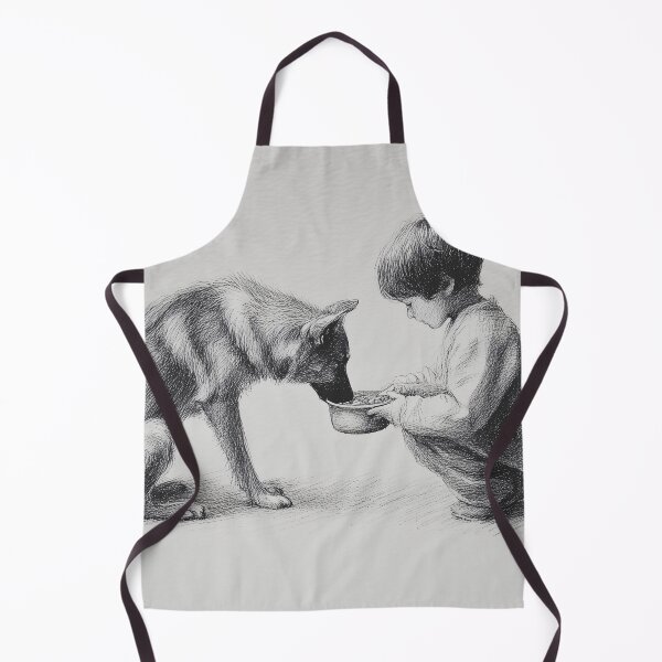 Item preview, Child Feeding a Loyal Dog designed and sold by lautir.