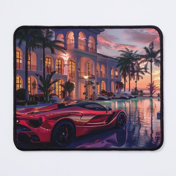 Item preview, Luxury Mansion Sunset – Elite Lifestyle Vibes designed and sold by Intensegd.
