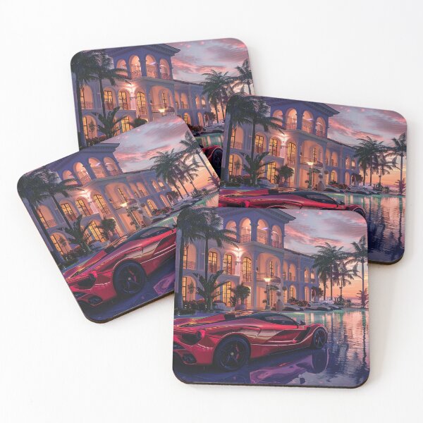 Item preview, Luxury Mansion Sunset – Elite Lifestyle Vibes designed and sold by Intensegd.