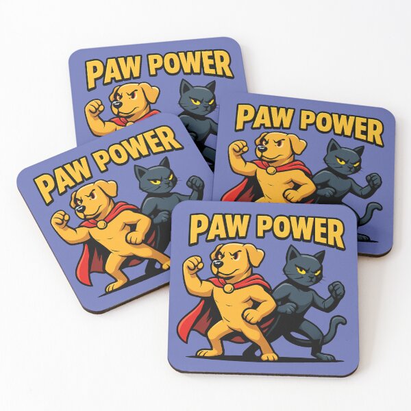 Item preview, Paw Power: Superhero Dog & Ninja Cat Duo designed and sold by OwnYourMood.