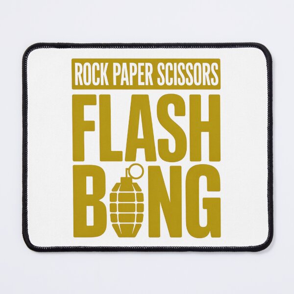 Item preview, Rock Paper Scissors Flashbang - This design is perfect for gamers who love strategic humor, FPS chaos, and clever meme energy. designed and sold by ZyziowskyArt.
