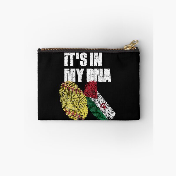 Item preview, IT'S IN MY DNA Softball - Western Sahara Flag Fingerprint  designed and sold by CosmoKitsch.
