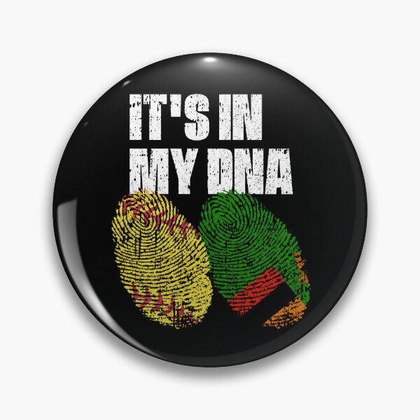Item preview, IT'S IN MY DNA Softball - Zambia Flag Fingerprint  designed and sold by CosmoKitsch.