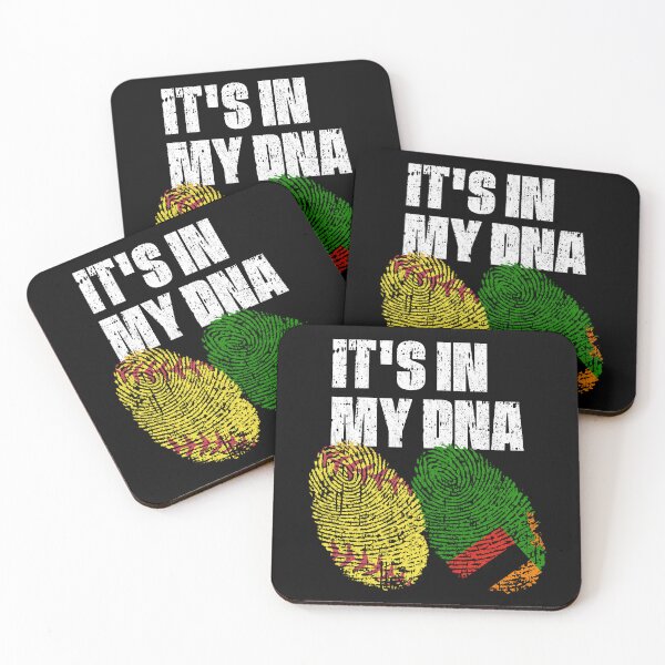 Item preview, IT'S IN MY DNA Softball - Zambia Flag Fingerprint  designed and sold by CosmoKitsch.