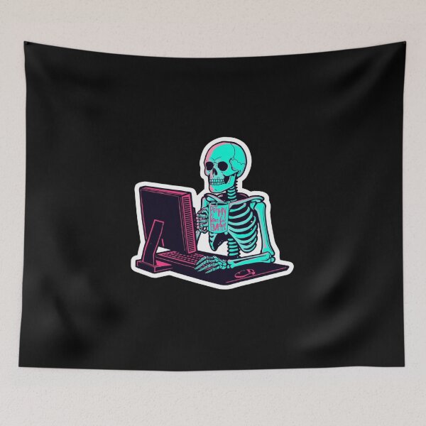 Item preview, Per My Last Email Skeleton Corporate Burnout Vaporwave designed and sold by MonoMirth.