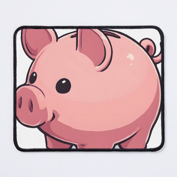 Item preview, Cute Pink Piggy Bank Illustration – Kawaii Savings Design designed and sold by Karolina’s Cozy Creations.