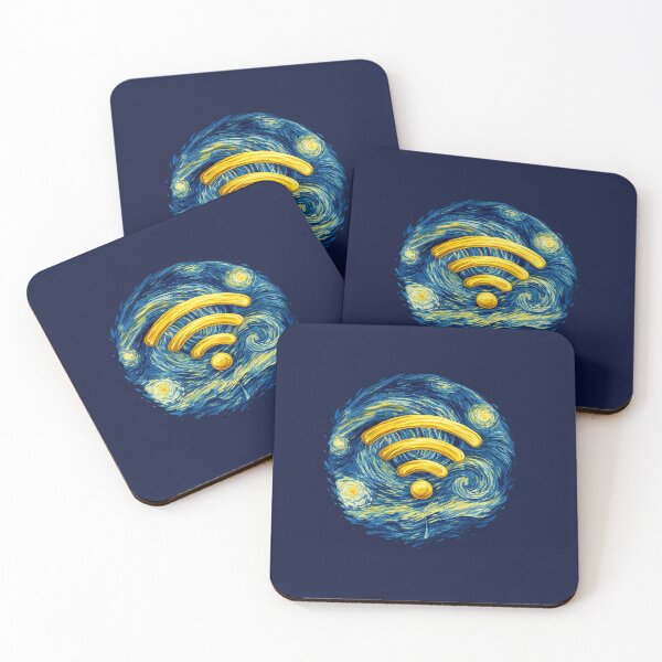 Item preview, Van Gogh Wi-Fi Art Meme Relatable Digital Age designed and sold by VibeMax.