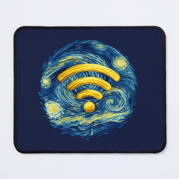 Item preview, Van Gogh Wi-Fi Art Meme Relatable Digital Age designed and sold by VibeMax.